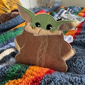 Grogu/Baby Yoda Sparkly Crossbody Bag💚✨